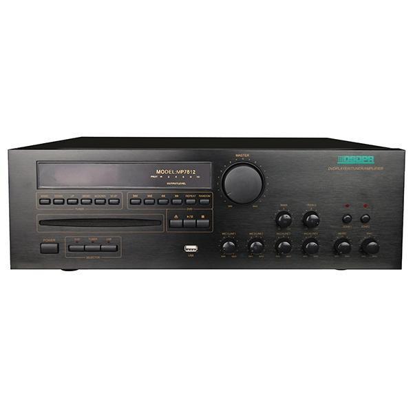 MP7812 60W-350W 2 Zonas Todas en un mezclador con amplificador de CD / DVD / MP3 / Tuner